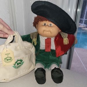 1985 Vintage Matador CabbagePatch Kids Airways Doll with Hat and Bag